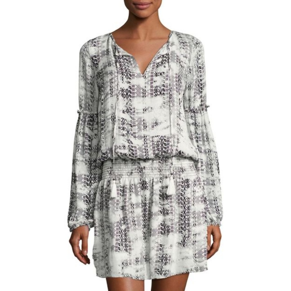 Parker Silk Mauve Drop Waist Dress S NWOT